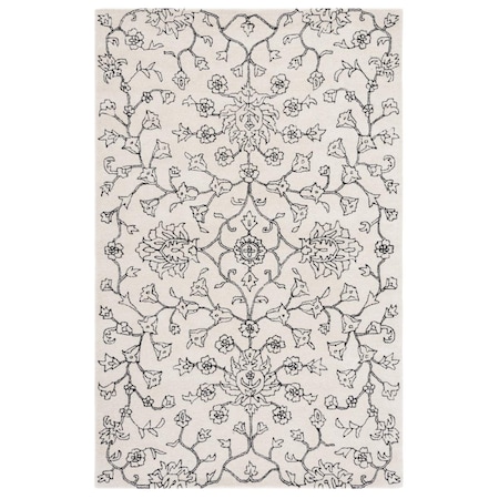Safavieh 4 x 6 ft. Jardin Contemporary Rectangle Area Rug Ivory & Black JAR730Z-4